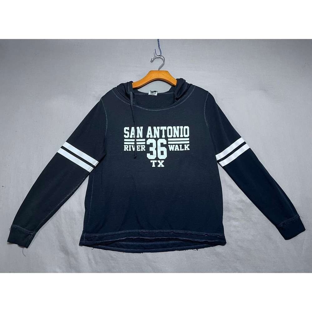 Liquid Energy San Antonio River Walk TX 36 Hoodie Black Graphic Sweatshirt L